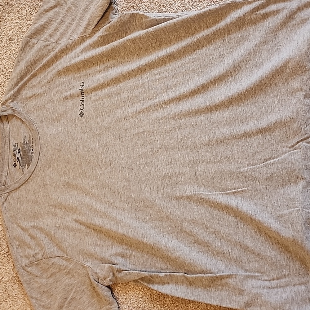 Columbia Mens Outdoors‎ T-Shirt Gray, Size XL